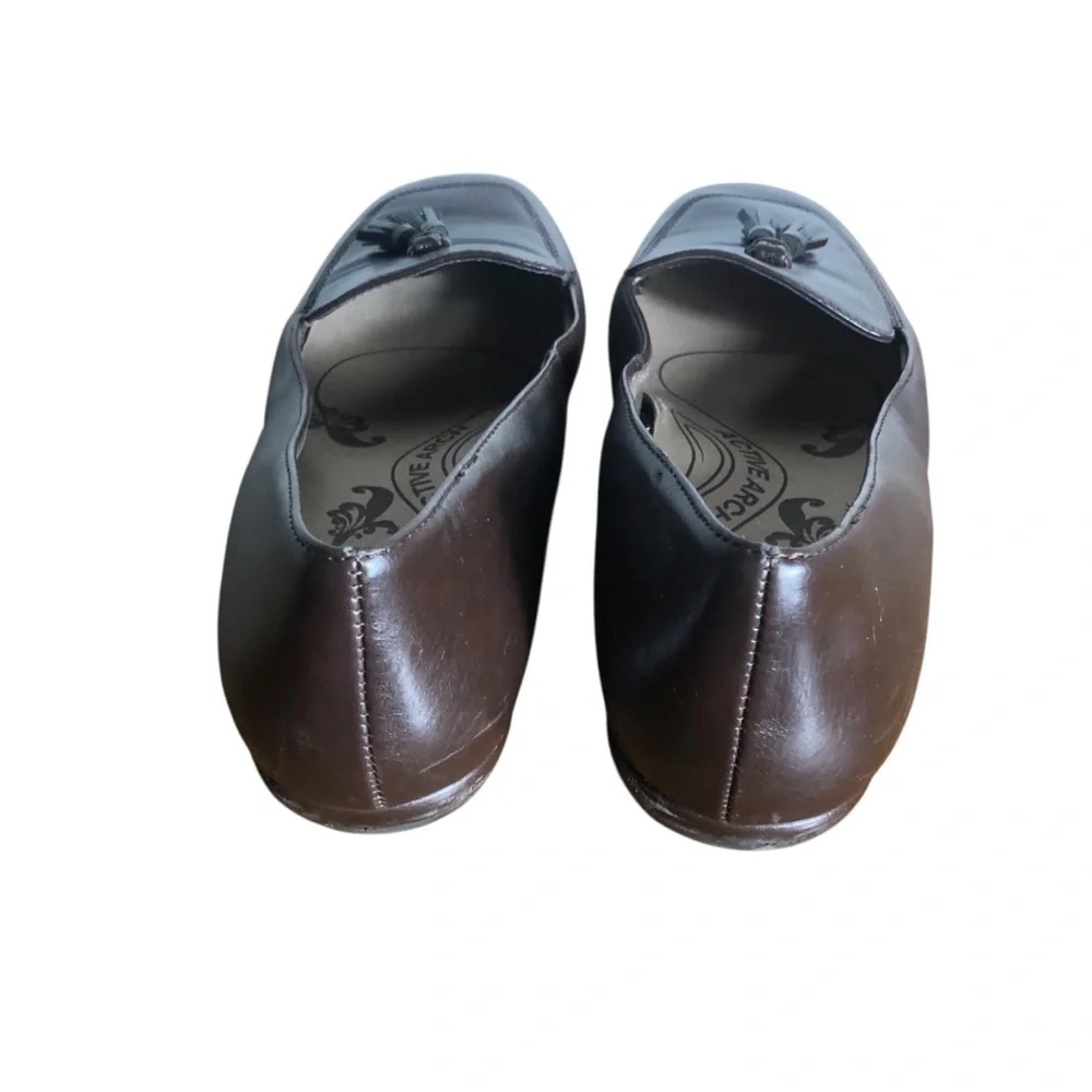 Life Stride brown leather Active Arch comfort loafer shoes Sz 7.5 - Picture 4 of 6